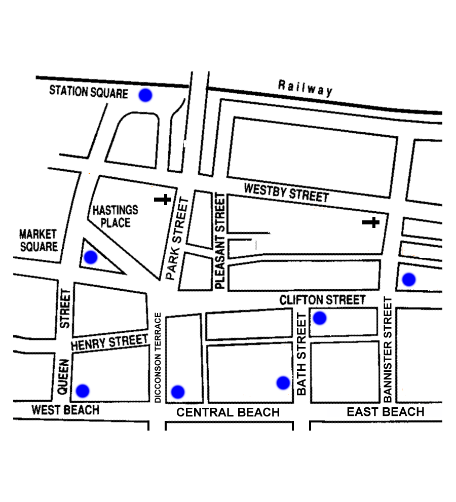 Blue Plaques Location Map Lytham