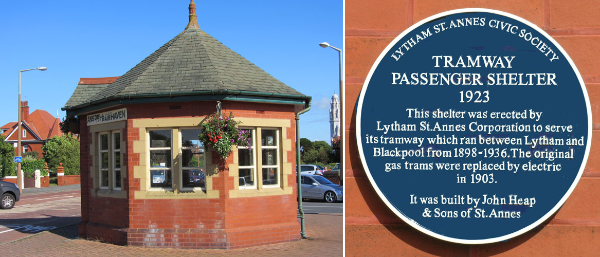Tramway Passenger Shelter - Ansdell Blue Plaque