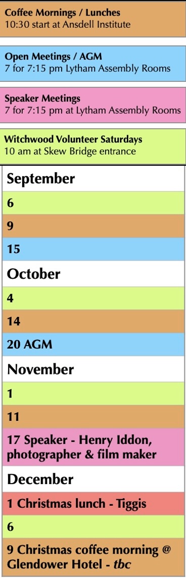 LSA Civic Society Calendar of Events Sept - Dec 2025