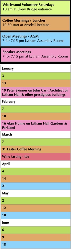 LSA Civic Society Calendar of Events Jan - Jun 2026